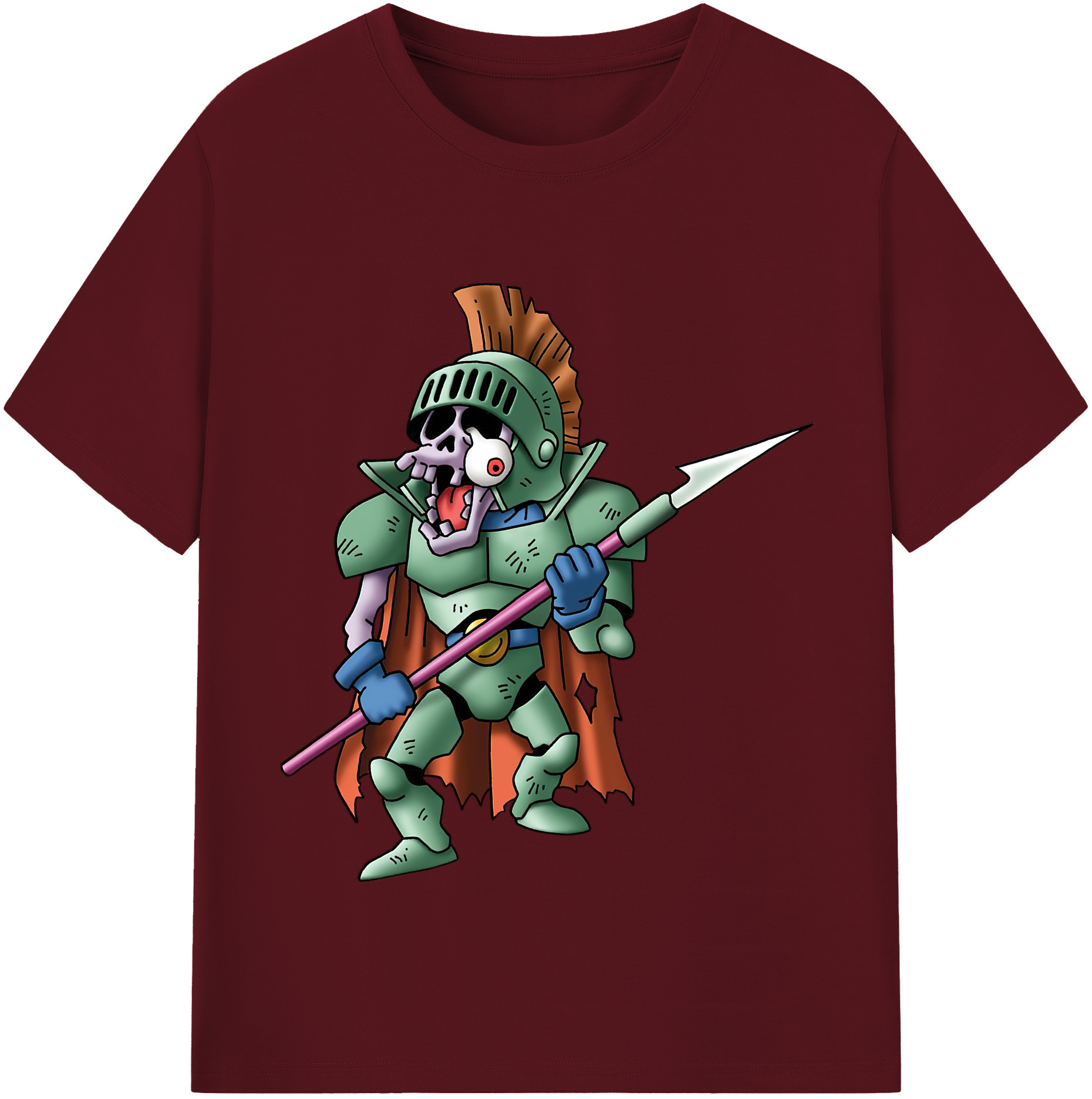 （画像用） ドラゴンクエスト Doragon Kuesuto Dragon Quest 綿100％半袖Tシャツ（フロントプリント）